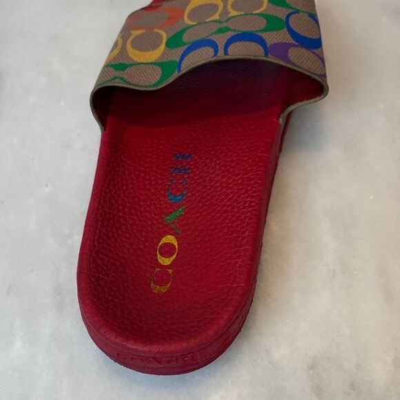 Coach Sandal Shoes Slides Rainbow Collection Slide Shoes - Picture 7 of 11
